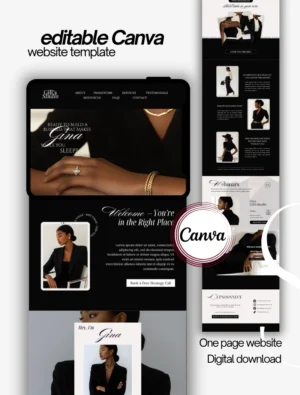 Gina Website Template