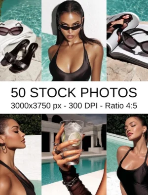 50 Luxury Poolside Stock Photos